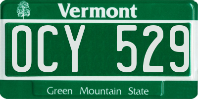VT license plate OCY529