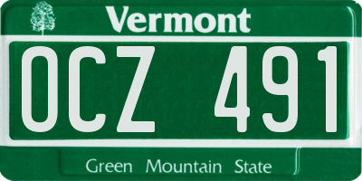 VT license plate OCZ491