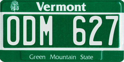 VT license plate ODM627
