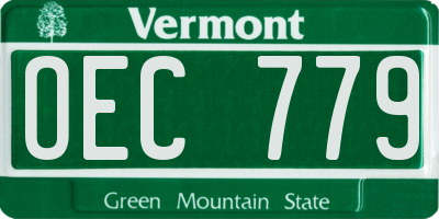 VT license plate OEC779