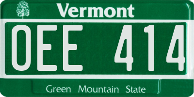 VT license plate OEE414