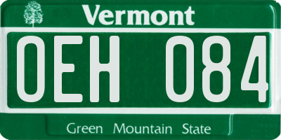 VT license plate OEH084