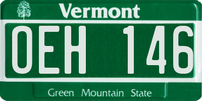 VT license plate OEH146
