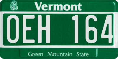 VT license plate OEH164