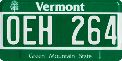 VT license plate OEH264