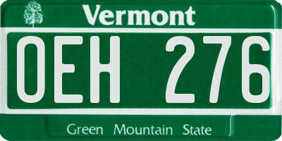 VT license plate OEH276