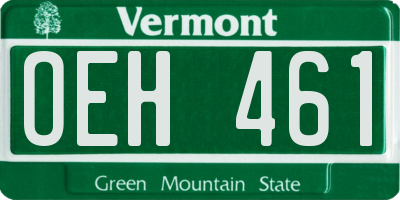 VT license plate OEH461