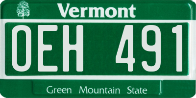 VT license plate OEH491