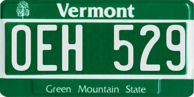 VT license plate OEH529