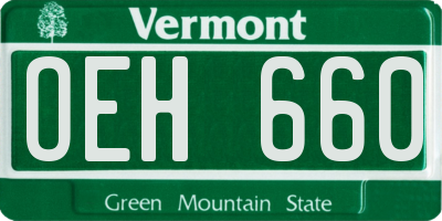 VT license plate OEH660