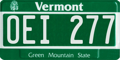 VT license plate OEI277