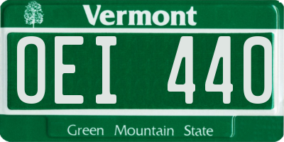 VT license plate OEI440