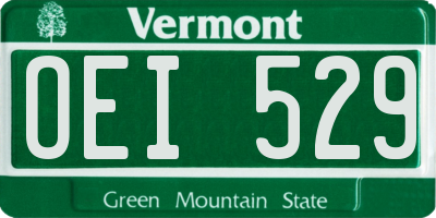 VT license plate OEI529