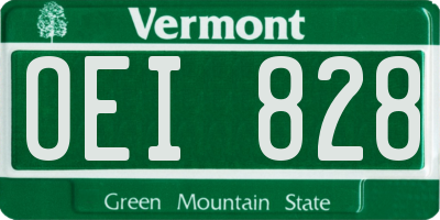 VT license plate OEI828
