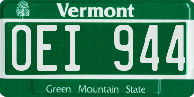 VT license plate OEI944