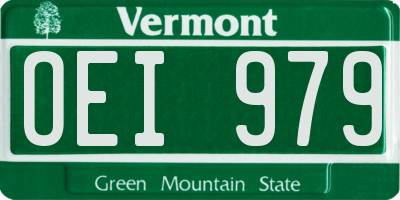 VT license plate OEI979