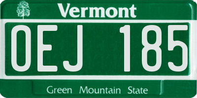 VT license plate OEJ185