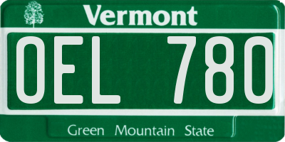VT license plate OEL780