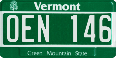 VT license plate OEN146