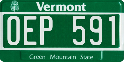 VT license plate OEP591