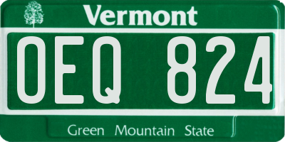 VT license plate OEQ824