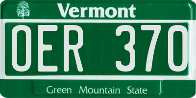 VT license plate OER370