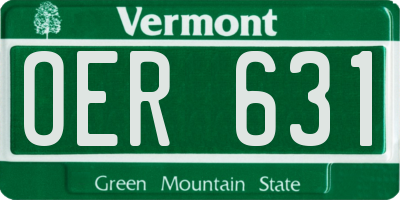 VT license plate OER631