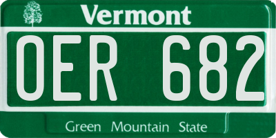 VT license plate OER682