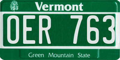 VT license plate OER763