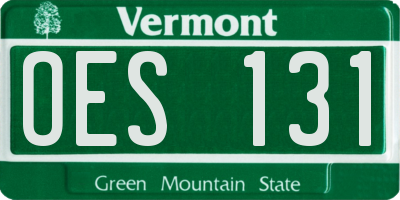 VT license plate OES131