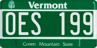 VT license plate OES199