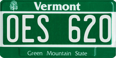 VT license plate OES620