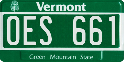 VT license plate OES661