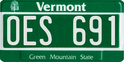 VT license plate OES691