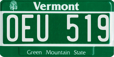 VT license plate OEU519
