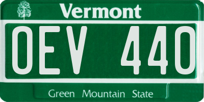 VT license plate OEV440