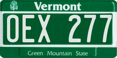 VT license plate OEX277