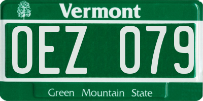 VT license plate OEZ079