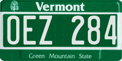 VT license plate OEZ284