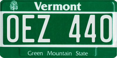 VT license plate OEZ440