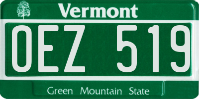 VT license plate OEZ519
