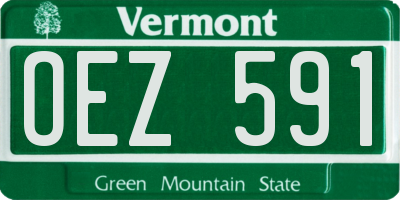 VT license plate OEZ591