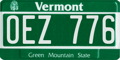 VT license plate OEZ776