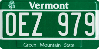 VT license plate OEZ979