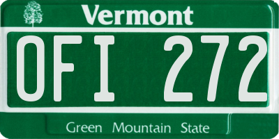 VT license plate OFI272