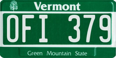 VT license plate OFI379