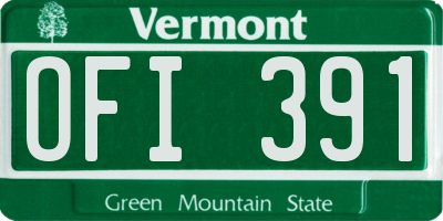 VT license plate OFI391