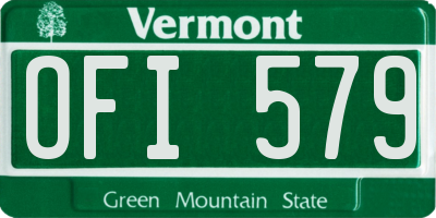 VT license plate OFI579
