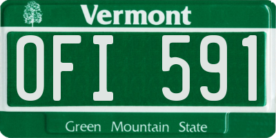 VT license plate OFI591