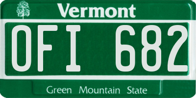 VT license plate OFI682
